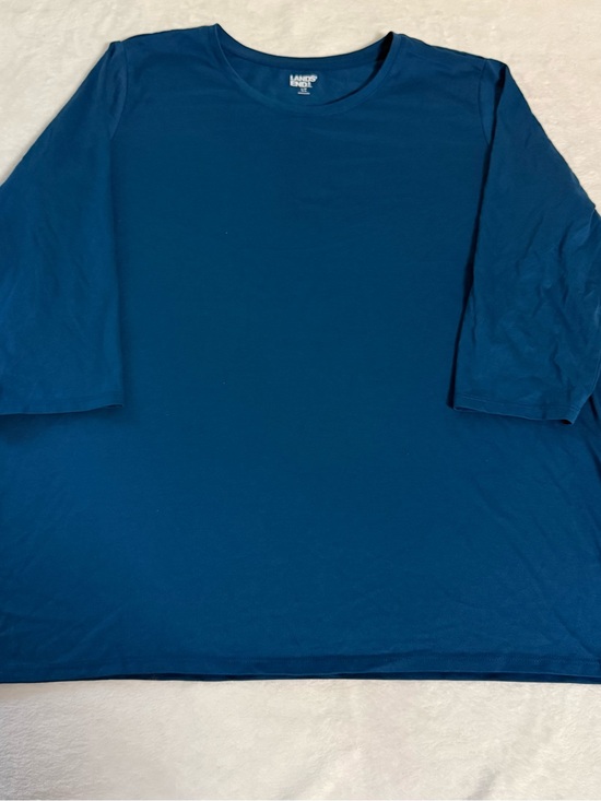 Lands' End Tops - Lands' End Women's Deep Teal Blue Crewneck Tunic